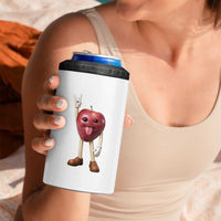 Funny Apple With Face Wapple Meme 4 in 1 Can Cooler Tumbler
