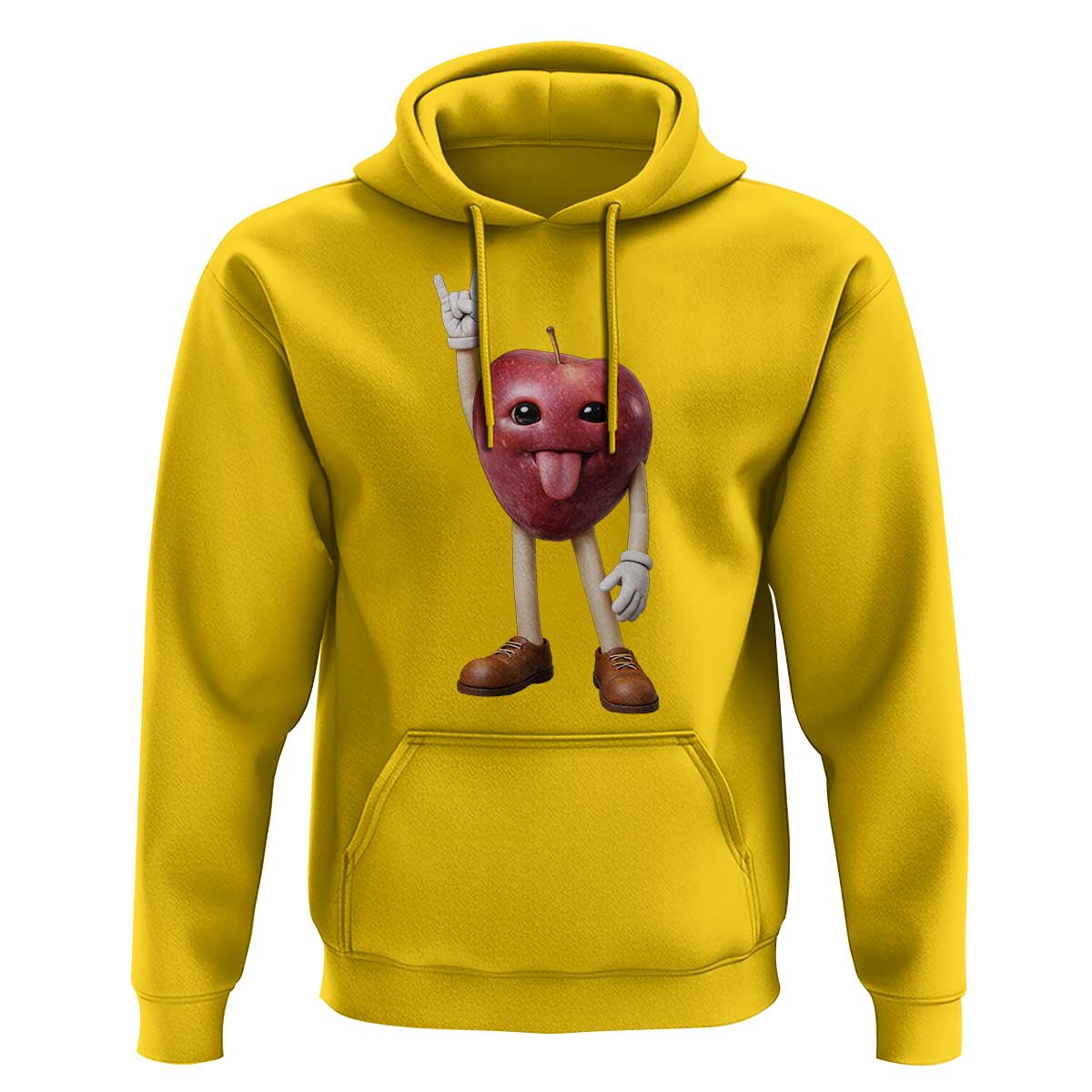 Funny Apple With Face Wapple Meme Hoodie