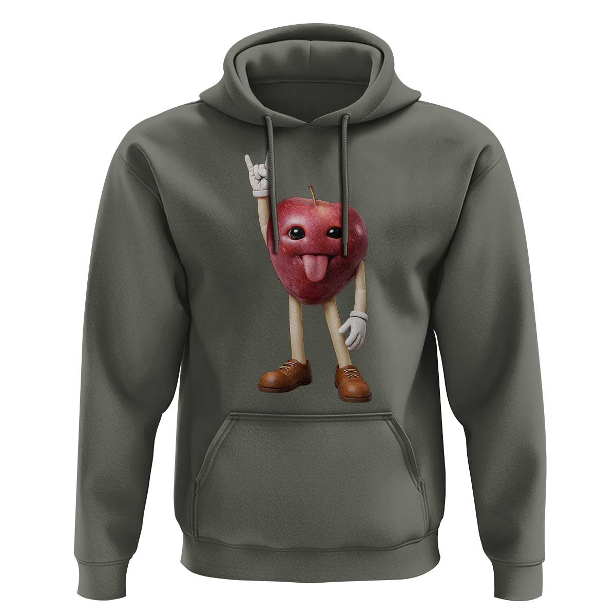 Funny Apple With Face Wapple Meme Hoodie
