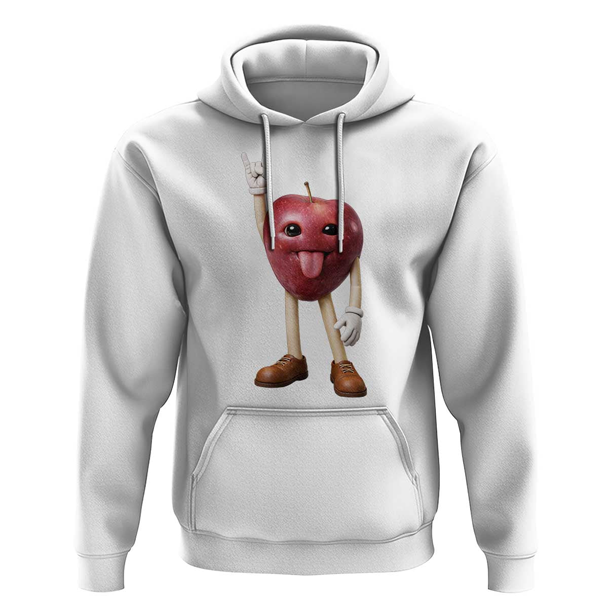 Funny Apple With Face Wapple Meme Hoodie