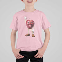 Funny Apple With Face Wapple Meme T Shirt For Kid
