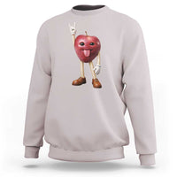 Funny Apple With Face Wapple Meme Sweatshirt