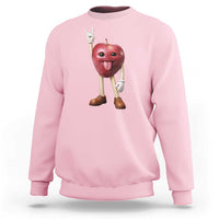 Funny Apple With Face Wapple Meme Sweatshirt