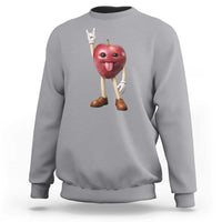 Funny Apple With Face Wapple Meme Sweatshirt