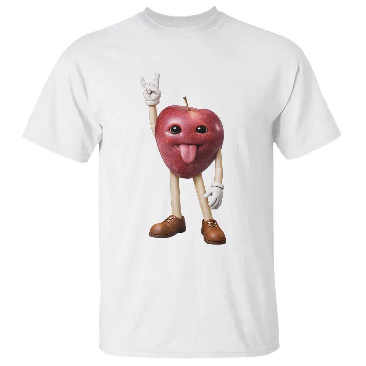 Funny Apple With Face Wapple Meme T Shirt