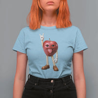 Funny Apple With Face Wapple Meme T Shirt For Women