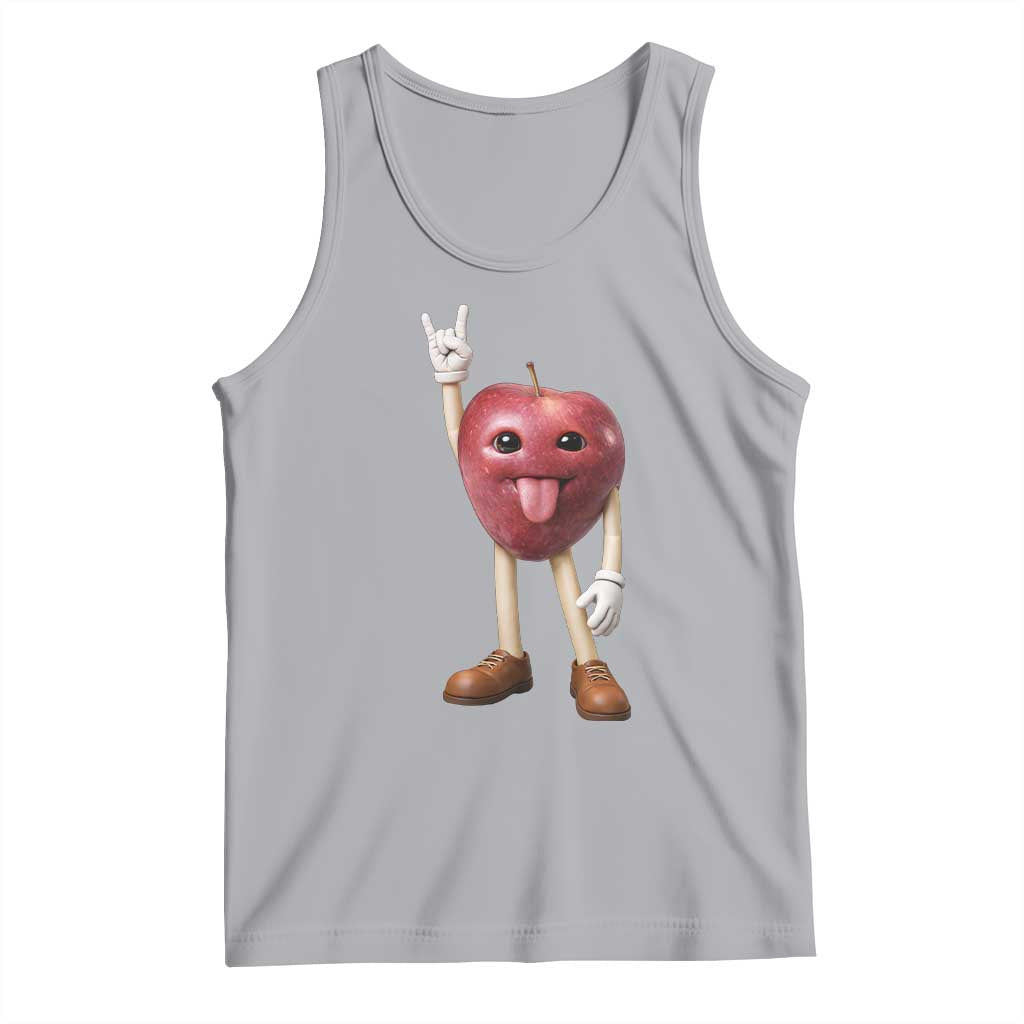 Funny Apple With Face Wapple Meme Tank Top