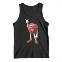 Funny Apple With Face Wapple Meme Tank Top