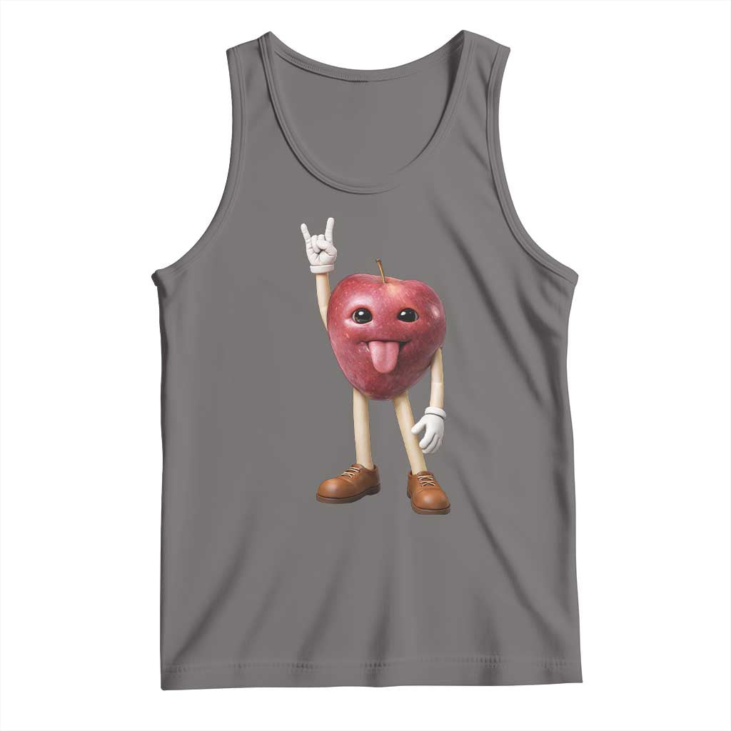 Funny Apple With Face Wapple Meme Tank Top