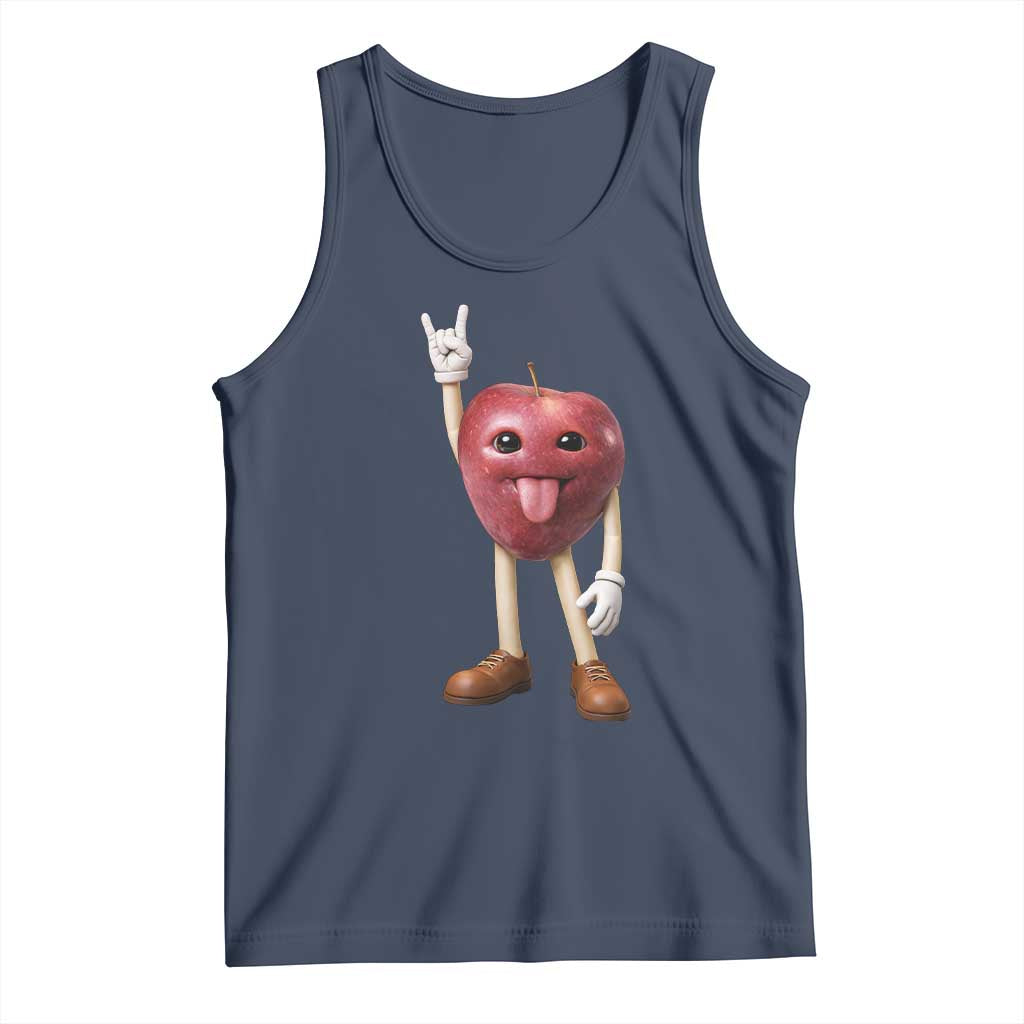 Funny Apple With Face Wapple Meme Tank Top