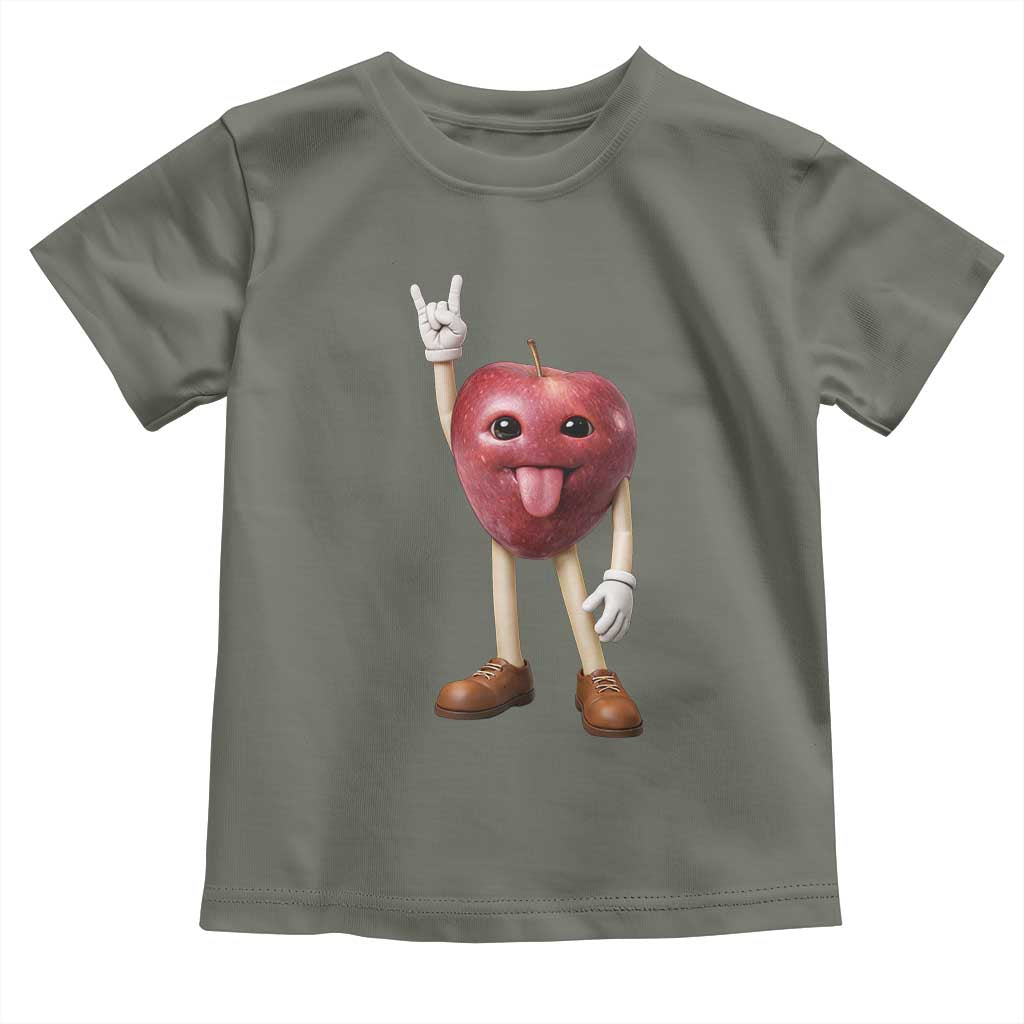 Funny Apple With Face Wapple Meme Toddler T Shirt