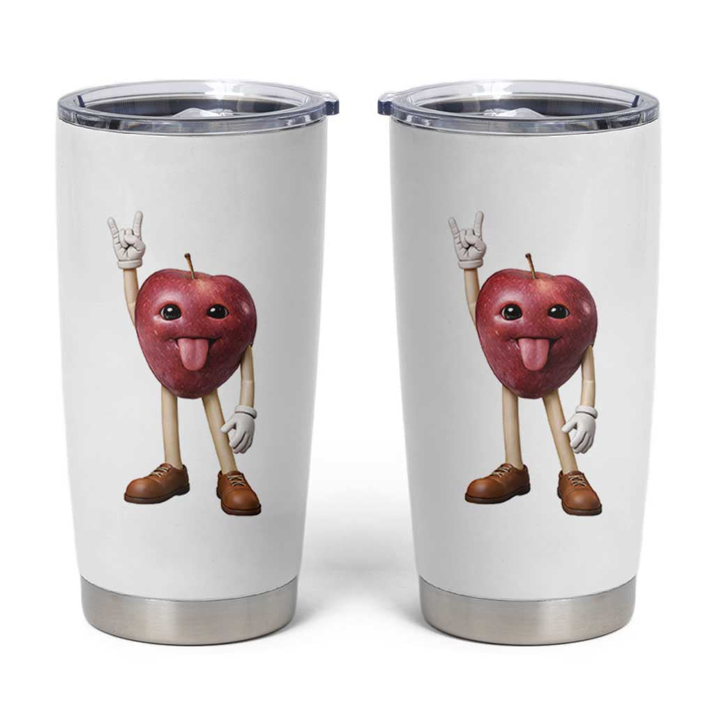 Funny Apple With Face Wapple Meme Tumbler Cup