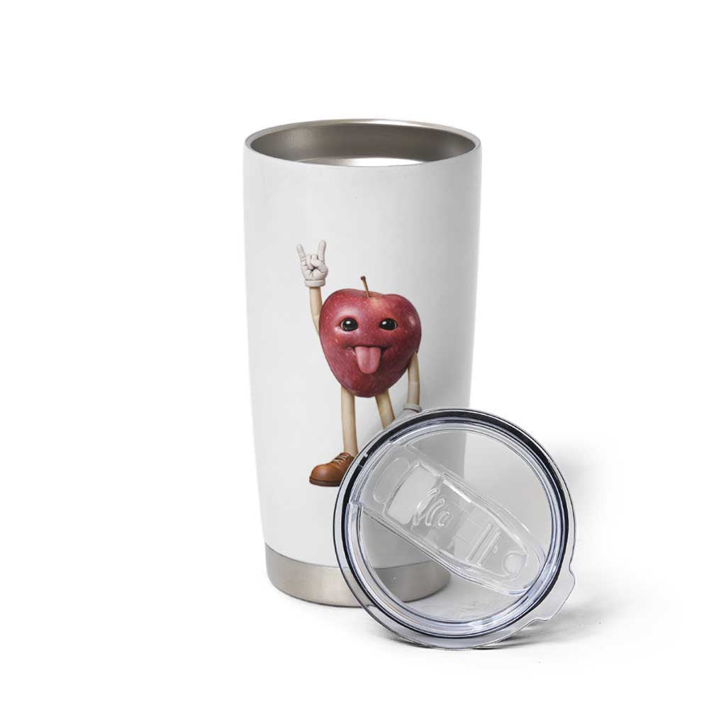 Funny Apple With Face Wapple Meme Tumbler Cup
