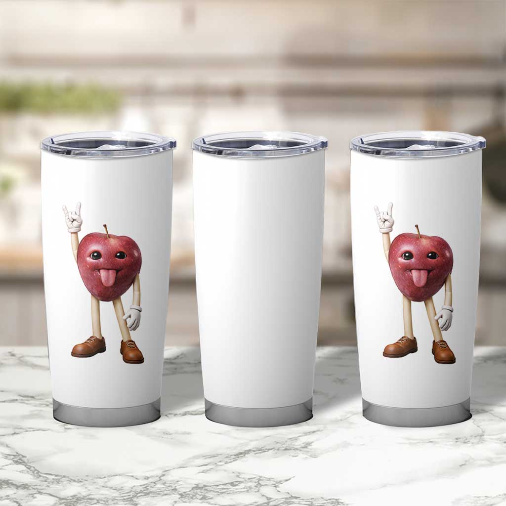 Funny Apple With Face Wapple Meme Tumbler Cup