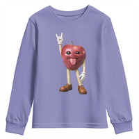 Funny Apple With Face Wapple Meme Youth Sweatshirt
