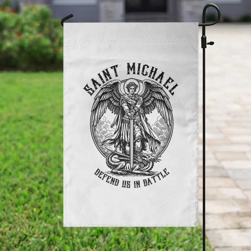 Saint Michael Heavenly Warrior Garden Flag Defend Us In Battle