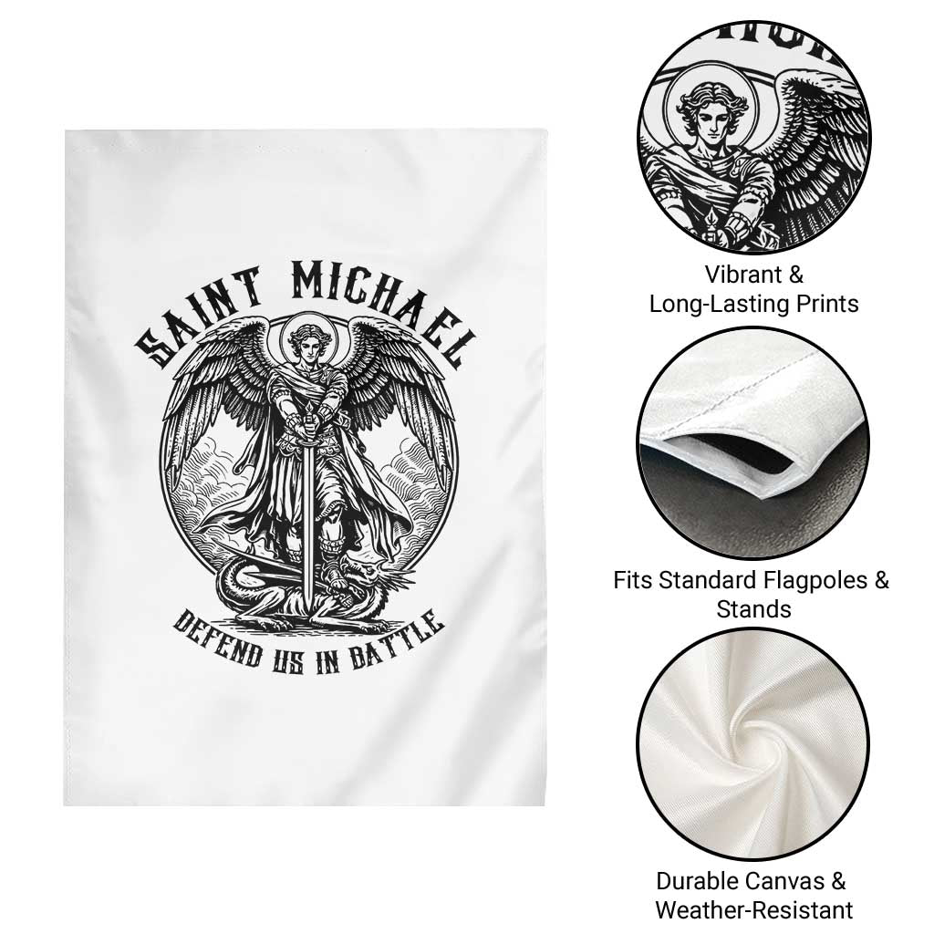 Saint Michael Heavenly Warrior Garden Flag Defend Us In Battle