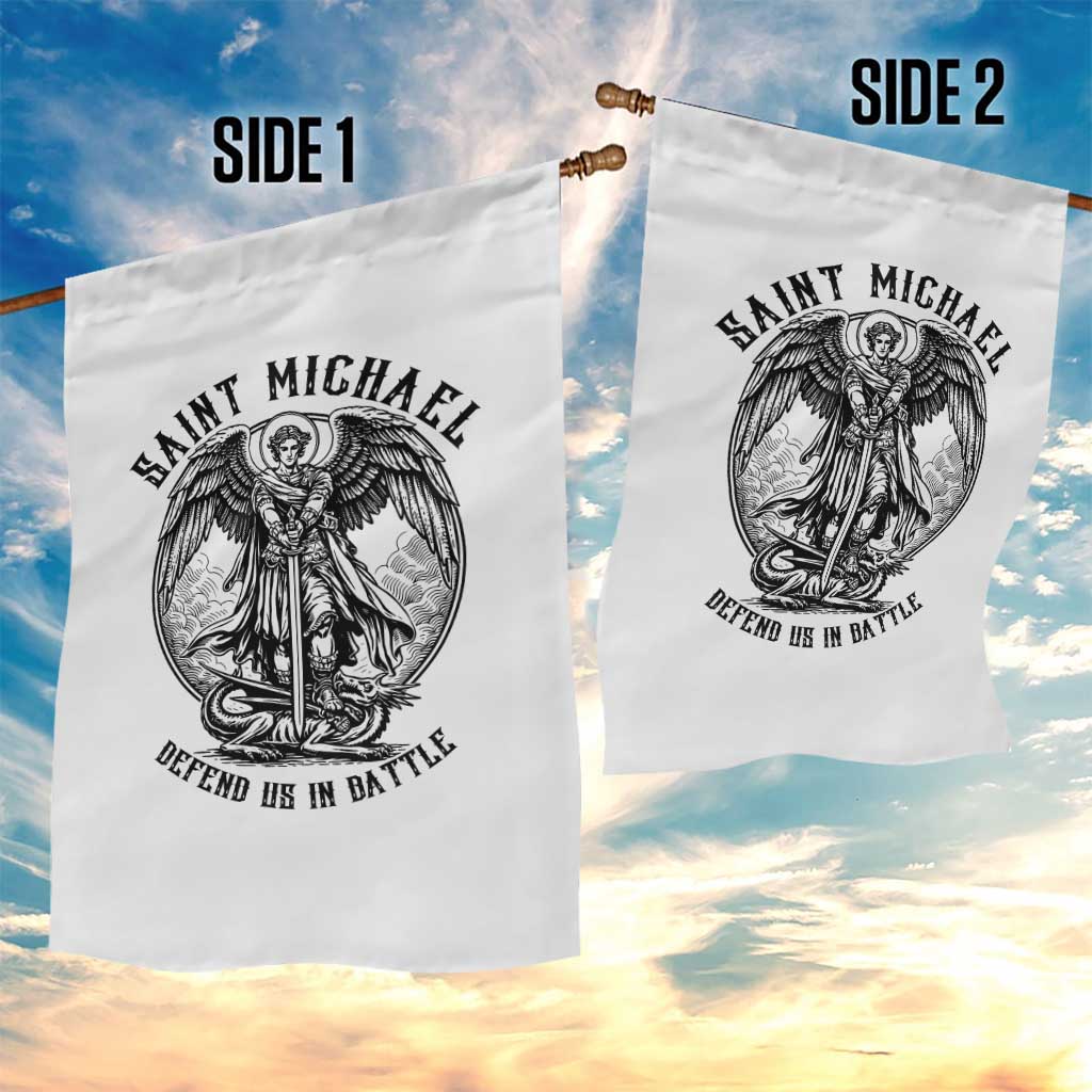 Saint Michael Heavenly Warrior Garden Flag Defend Us In Battle