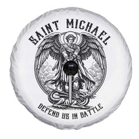 Saint Michael Heavenly Warrior Spare Tire Cover Defend Us In Battle