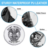 Saint Michael Heavenly Warrior Spare Tire Cover Defend Us In Battle