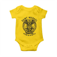 Saint Michael Heavenly Warrior Baby Onesie Defend Us In Battle