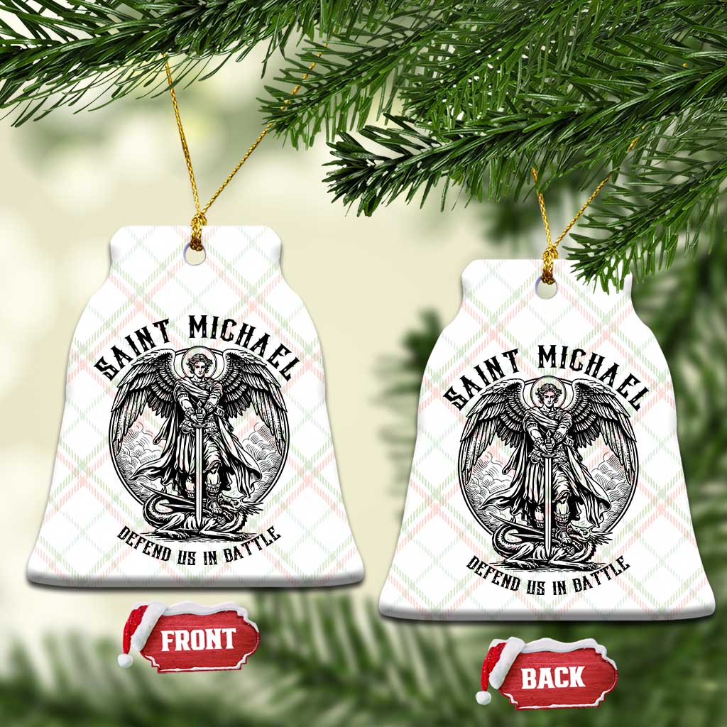 Saint Michael Heavenly Warrior Ceramic Ornament Defend Us In Battle