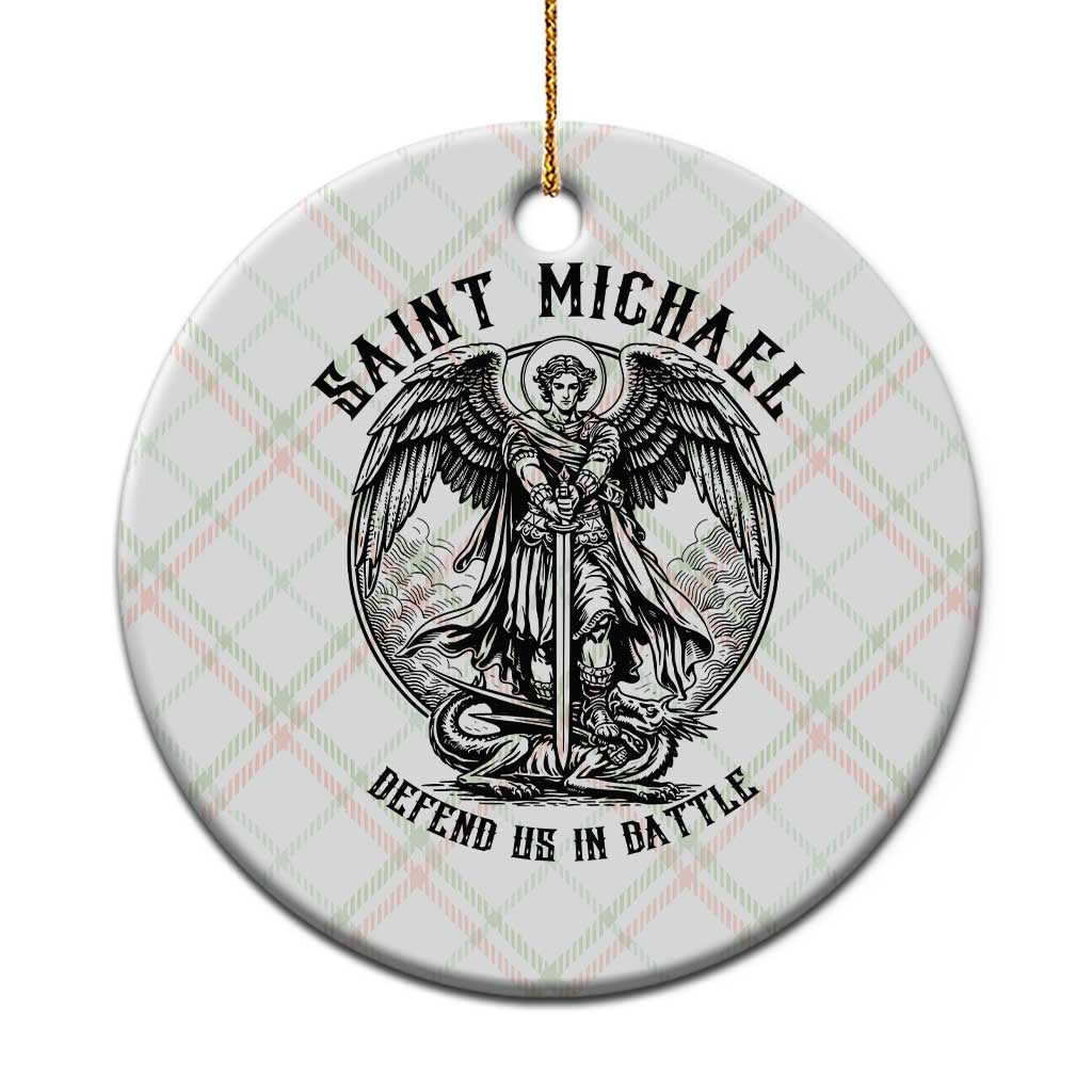 Saint Michael Heavenly Warrior Ceramic Ornament Defend Us In Battle