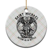 Saint Michael Heavenly Warrior Ceramic Ornament Defend Us In Battle