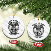 Saint Michael Heavenly Warrior Ceramic Ornament Defend Us In Battle