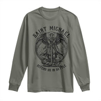 Saint Michael Heavenly Warrior Long Sleeve Shirt Defend Us In Battle