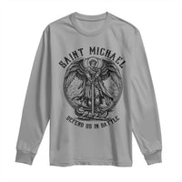 Saint Michael Heavenly Warrior Long Sleeve Shirt Defend Us In Battle
