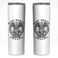 Saint Michael Heavenly Warrior Skinny Tumbler Defend Us In Battle