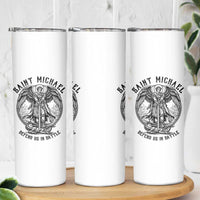 Saint Michael Heavenly Warrior Skinny Tumbler Defend Us In Battle