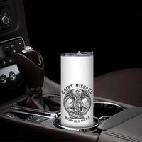 Saint Michael Heavenly Warrior Skinny Tumbler Defend Us In Battle