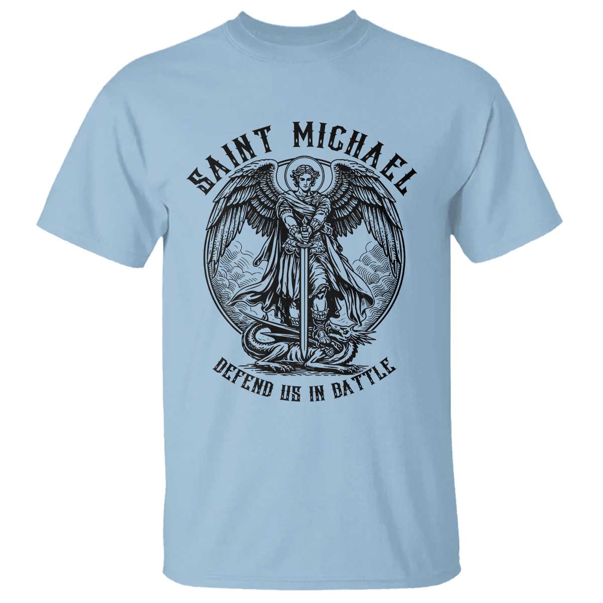 Saint Michael Heavenly Warrior T Shirt Defend Us In Battle