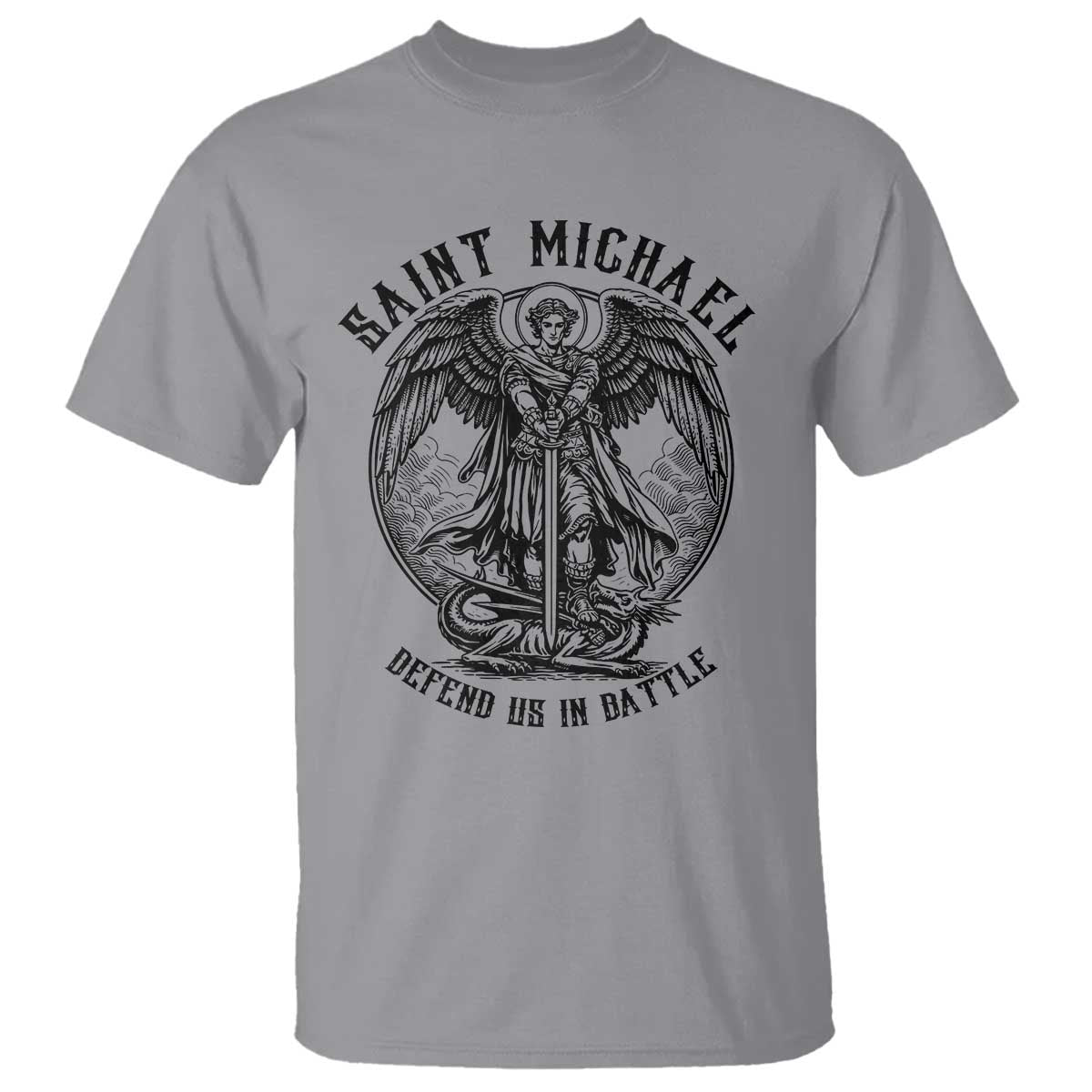 Saint Michael Heavenly Warrior T Shirt Defend Us In Battle