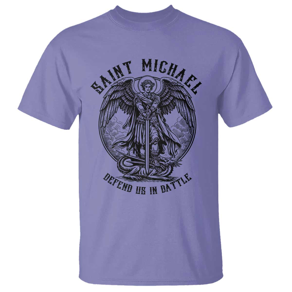 Saint Michael Heavenly Warrior T Shirt Defend Us In Battle