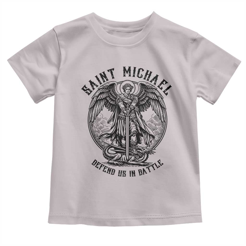 Saint Michael Heavenly Warrior Toddler T Shirt Defend Us In Battle