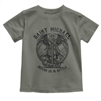Saint Michael Heavenly Warrior Toddler T Shirt Defend Us In Battle