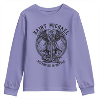 Saint Michael Heavenly Warrior Youth Sweatshirt Defend Us In Battle