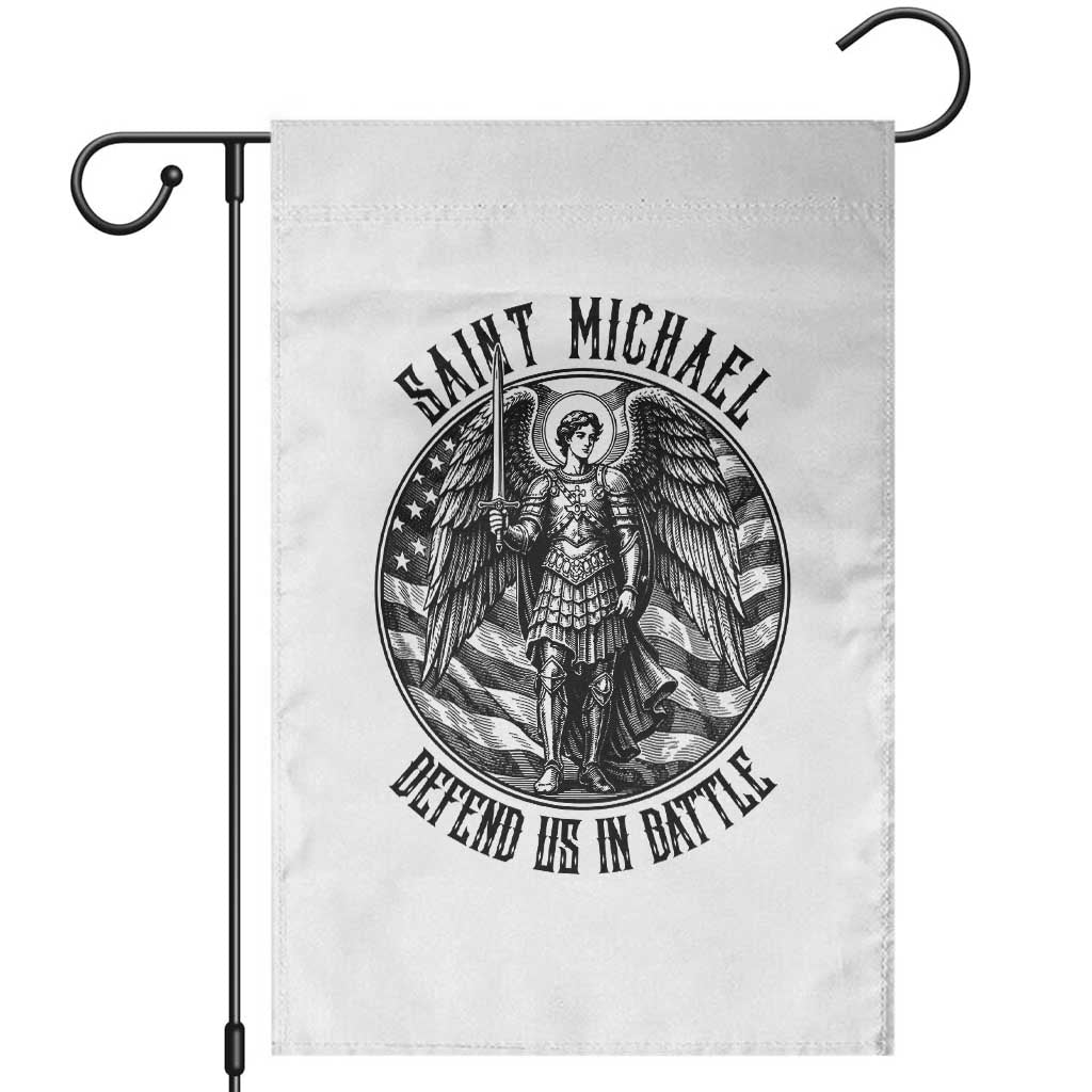Saint Michael Defend Us In Battle Garden Flag American Flag Patriotic