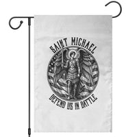 Saint Michael Defend Us In Battle Garden Flag American Flag Patriotic