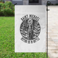 Saint Michael Defend Us In Battle Garden Flag American Flag Patriotic