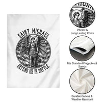 Saint Michael Defend Us In Battle Garden Flag American Flag Patriotic