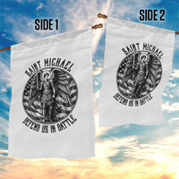 Saint Michael Defend Us In Battle Garden Flag American Flag Patriotic