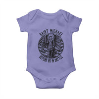 Saint Michael Defend Us In Battle Baby Onesie American Flag Patriotic