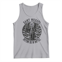 Saint Michael Defend Us In Battle Tank Top American Flag Patriotic