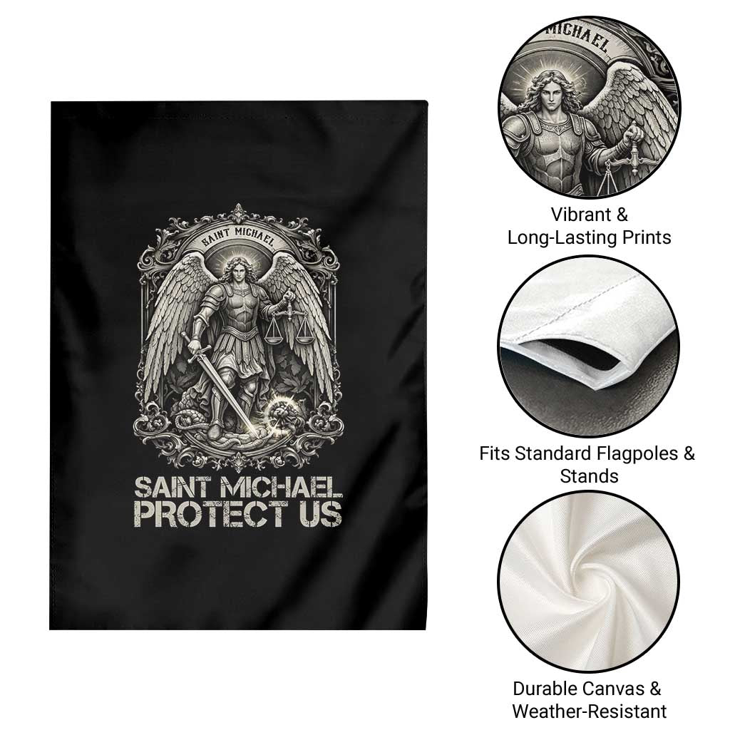 St Michael The Archangel Protect Us Garden Flag Christian Faith Gift