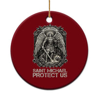 St Michael The Archangel Protect Us Ceramic Ornament Christian Faith Gift