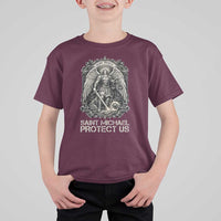 St Michael The Archangel Protect Us T Shirt For Kid Christian Faith Gift